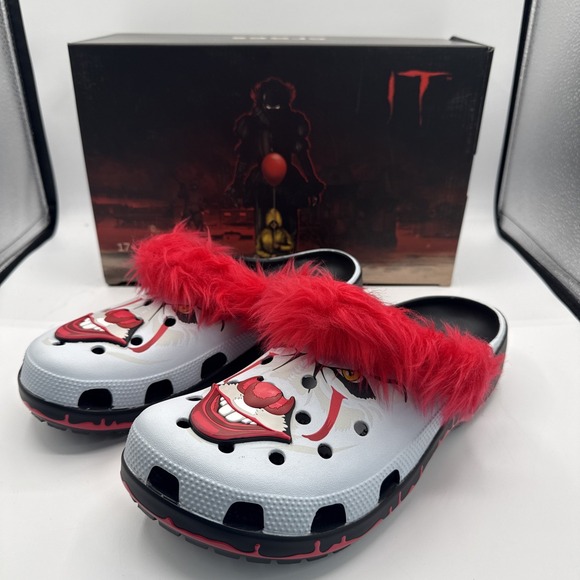 Crocs IT Chapter 2 Pennywise Face Classic Clogs Adult Men's Size 11 New With Box